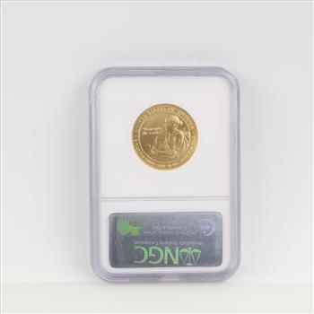 2007-W MS70 First Spouse Abigail Adams Fine Gold $10 1/2oz NGC Graded