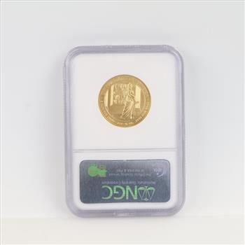 2007-W MS70 First Spouse Dolley Madison Fine Gold $10 1/2oz NGC Graded