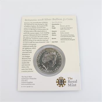 2008 Britannia Fine Silver Round 1oz
