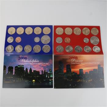 2008 P&D US Mint Uncirculated Coin Sets, 2 Sets