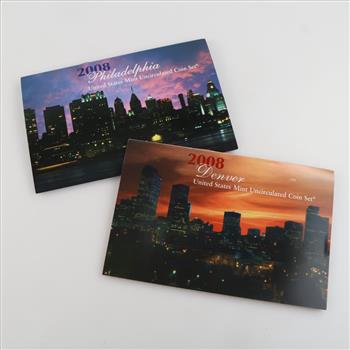 2008 P&D US Mint Uncirculated Coin Sets, 2 Sets