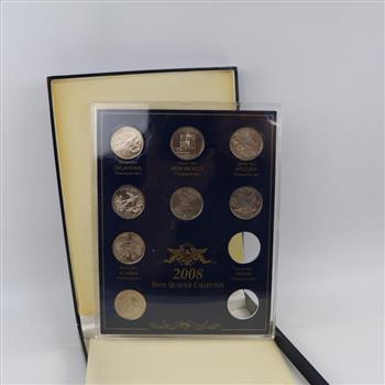 2008 US Statehood Quarter Collection, 8 Coins