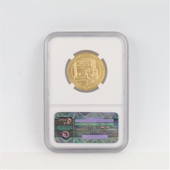 2008-W MS70 First Spouse Elizabeth Monroe Fine Gold $10 1/2oz NGC Graded