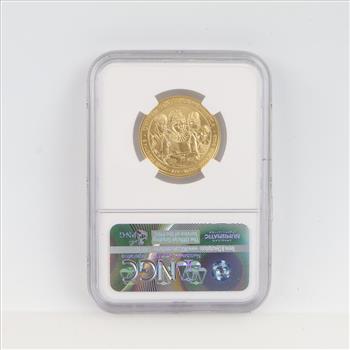 2009-W MS70 First Spouse Anna Harrison Fine Gold $10 1/2oz NGC Graded