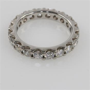2.00cts TW Diamond Platinum Eternity Band - Evaluated By Our Certified Gemologist-AGS/GIA
