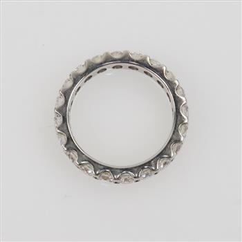 2.00cts TW Diamond Platinum Eternity Band - Evaluated By Our Certified Gemologist-AGS/GIA