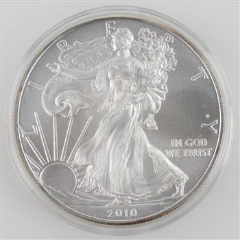 2010 American Mint US American Eagle Fine Silver Dollar 1oz With COA