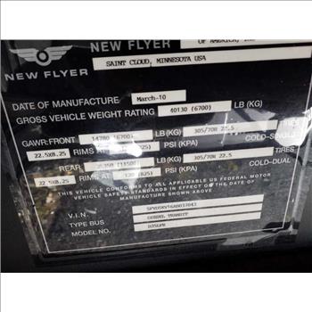 2010 New Flyer Low Floor Re-styled (Hartford, CT 06114)