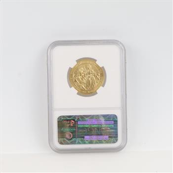 2010-W MS70 First Spouse Mary Lincoln Fine Gold $10 1/2oz NGC Graded
