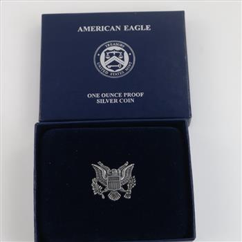 2011-w US American Eagle Fine Silver Proof 1oz Coin With COA