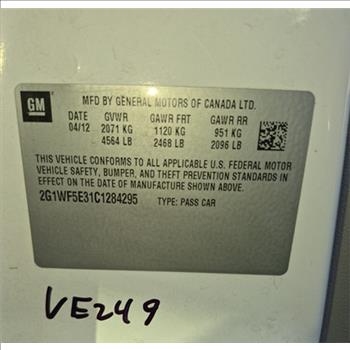 2012 Chevrolet Impala (Merced, CA 95348)