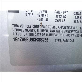 2012 Chevrolet Malibu (Hartford, CT 06114)