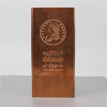 2012 USA Fine Copper 1 Lb. Bar