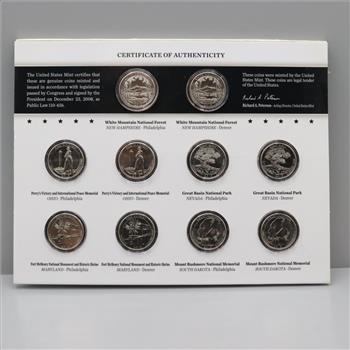 2013 America The Beautiful Quarters Uncirculated Coin Set