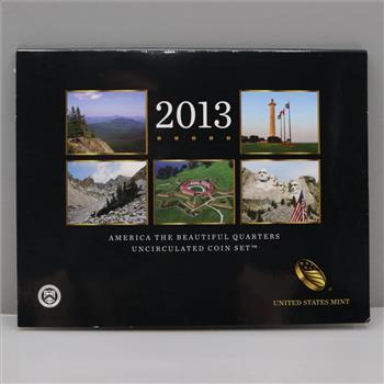 2013 America The Beautiful Quarters Uncirculated Coin Set