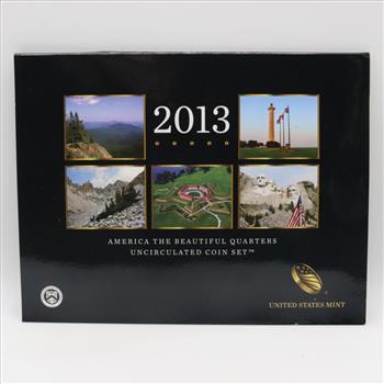 2013 America The Beautiful Quarters Uncirculated Coin Set