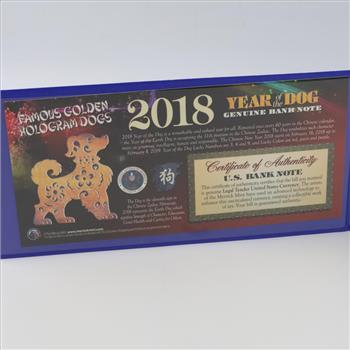 2013 US Year Of The Dog Commemorative Federal Reserve Note 2 Dollars