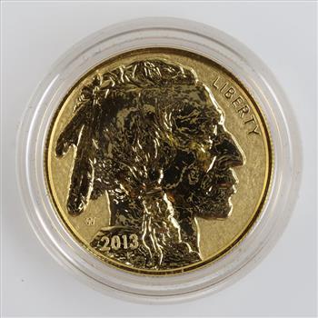 2013-W American Buffalo Fine Gold $50 Proof Coin 1 Troy Oz W/COA