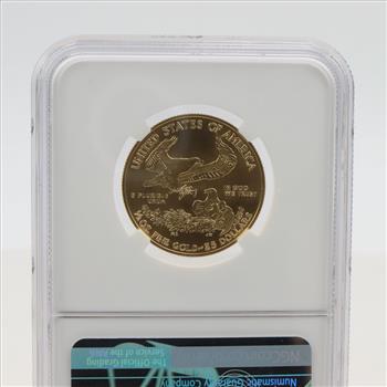 2014 MS70 American Eagle 25 Dollar 1/2oz Gold Coin NGC Graded