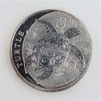 2014 Niue Hawksbill Turtle Fine Silver 1oz 2 Dollar Coin