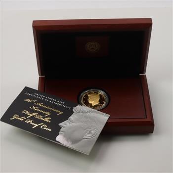 2014-W Kennedy Half Dollar Fine Gold Coin