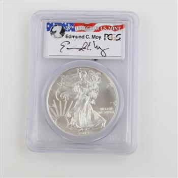 2014-W MS69  US American Eagle Fine Silver Dollar 1oz PCGS Graded