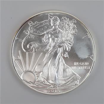 2015 American Eagle Fine Silver Dollar 1oz