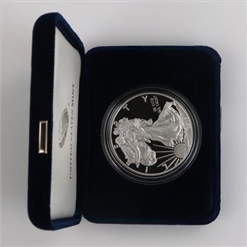 2015-W American Eagle Fine Silver 1oz Proof Dollar, COA With Box