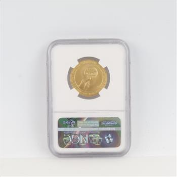 2015-W MS70 First Spouse Mamie Eisenhower Fine Gold $10 1/2oz NGC Graded