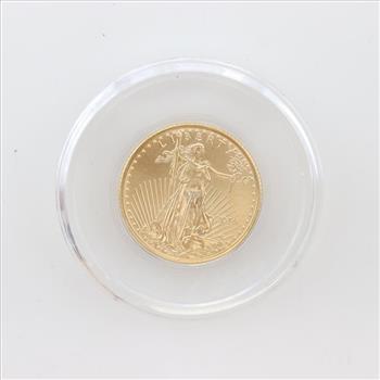 2016 American Eagle 1/10oz Fine Gold 5 Dollar Coin
