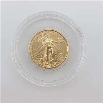 2016 American Eagle 1/10oz Fine Gold 5 Dollar Coin