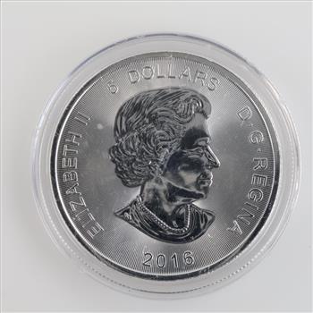 2016 Canada Predator Series Cougar Fine Silver 5 Dollars 1oz