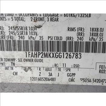 2016 Ford Taurus (Hartford, CT 06114)