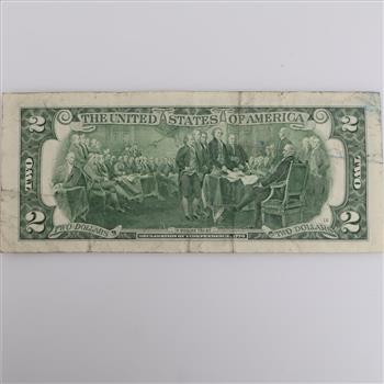 2017 A US Federal Reserve Note 2 Dollars