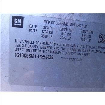 2017 Chevrolet Cruze (Hartford, CT 06114)