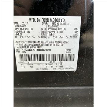 2017 Ford Explorer (Murrieta, CA 92562)