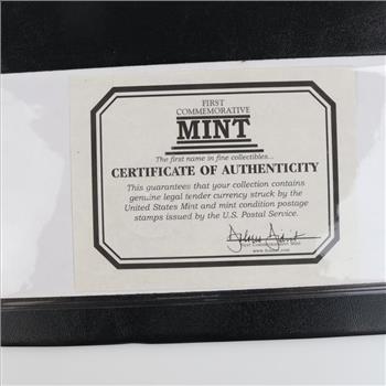 2017 JFK Centennial Commemorate Colorized 100th Bill And Coin/ With COA