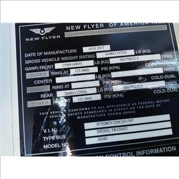2017 New Flyer XD40 (Hartford, CT 06114)