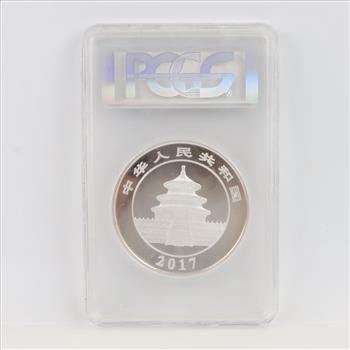 2017 PR70 Chinese Panda Fine Silver 50 Yen 150g PCGS Graded