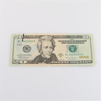 2017 US Federal Reserve Note 20 Dollars