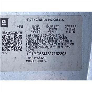 2018 Chevrolet Cruze (Hartford, CT 06114)