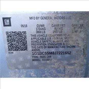 2018 Chevrolet Cruze (Hartford, CT 06114)