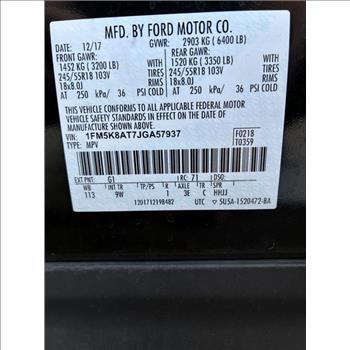 2018 Ford Explorer (Murrieta, CA 92562)