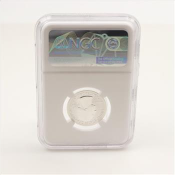 2018-S PF 70 Reverse Proof Silver Quarter NGC Graded