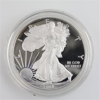 2018-W American Eagle Fine Silver 1 Oz UNC Dollar Coin