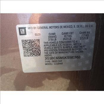 2019 Chevrolet Cruze (Hartford, CT 06114)