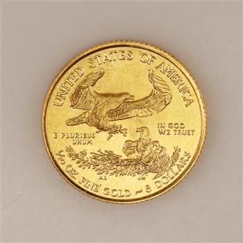 2020 American Eagle Fine Gold 5 Dollar 1/10th Oz. Coin