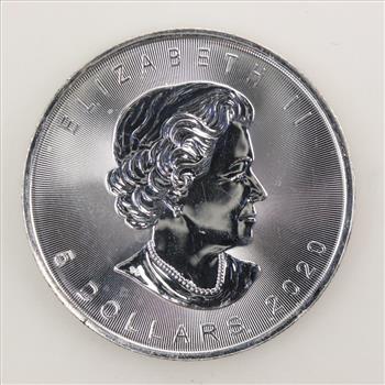 2020 Canadian Fine Silver Maple Leaf 5 Dollars 1oz
