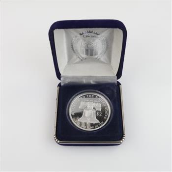 2020 Fine Silver $2 Elizabeth II Cook Island Double Eagle Round