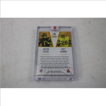2021 Illusions Football Justin Fields Trey Sermon #RR6 /20 DUAL AUTO
